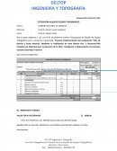 COTIZACIÓN ALQUILER EQUIPO TOPOGRÁFICO.