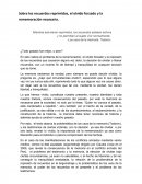 La teta asustada y el problema de la memoria.