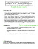 Reporte de Laboratorio Oxidos basicos y acidos.