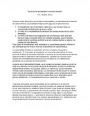 Teoría de la racionalidad o toma de decisión.