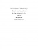 Glosario sobre Salud ocuoacional.