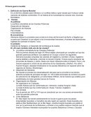 Primera guerra mundial - Actividad.