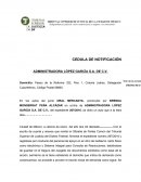 CEDULA DE NOTIFICACION.
