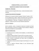 ATENCION INTEGRAL AL ADULTO MAYOR MUNICIPIO DE SARDINATA NORTE DE SANTANDER