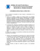 INICIACIÓN AL TRABAJO DOCENTE CONSIDERACIONES PARA LA PRÁCTICA