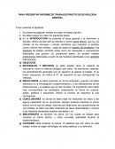 PARA PRESENTAR INFORME DE TRABAJOS PRÁCTICOS DE BIOLOGIA GENERAL.