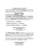 La Certificacion tardia.