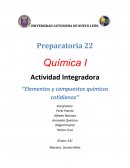 Elementos y compuestos químicos cotidianos