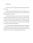 Reseña "Conferencia sobre la lluvia"