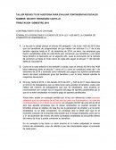 TALLER RESUELTO DE AUDITORIA PARA EVALUAR CONTINGENCIAS FISCALES.