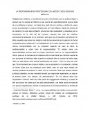 LA RESPONSABILIDAD PROFESIONAL DEL MEDICO: NEGLIGENCIAS MÉDICAS.