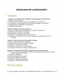 SOCIOLOGIA DE LA EDUCACION 1