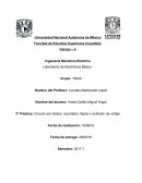 Circuito con diodos: recortador, fijador y doblador de voltaje