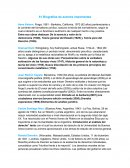 Biografias de 51 autores resumidas