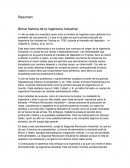 Resumen Breve historia de la ingeniería industrial.