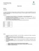 Depreciación Ejercicio