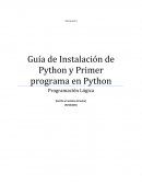 Guía de Instalación de Python y Primer programa en Python