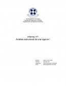 Análisis estructural de una viga.