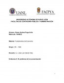 Evidencia: El problema de la economización