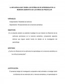 LA INFLUENCIA QUE TIENEN LOS ESTÍMULOS DE APRENDIZAJE EN LA MEMORIA SEMÁNTICA EN LOS NIÑOS DE PRESCOLAR