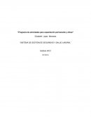 Programa de actividades para capacitación permanente y eficaz