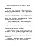 ECONOMÍA DEL BIENESTAR Y LA ELECCIÓN PÚBLICA