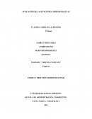 APLICACION DE LAS FUNCIONES ADMINISTRATIVAS