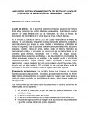 ANÁLISIS DEL SISTEMA DE ADMINISTRACIÓN DEL RIESGO DE LAVADO DE ACTIVOS Y DE LA FINANCIACIÓN DEL TERRORISMO - SARLAFT.