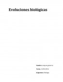 Evoluciones biologicas