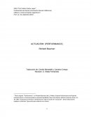 Teoría de la performance