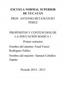 PROPÓSITOS Y CONTENUDOS DE LA EDUCACIÓN BÁSICA 1.