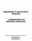 SEGURIDAD Y SALUD EN EL TRABAJO: LABORATORIO DE PRÓTESIS DENTALES.