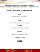 MONOGRAFÍA DE COSTOS POR PROCESOS