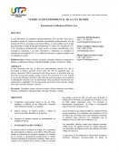 VERIFICACIÓN EXPERIMENTAL DE LA LEY DE OHM