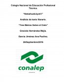 Análisis de texto literario. “Tres Metros Sobre el Cielo”