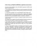 Cómo entrar a la Plataforma MOODLE y registrarse como alumno