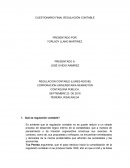 CUESTIONARIO REGULACION CONTABLE