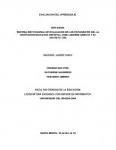 Evaluación del aprendizaje.SINTEMA INSTITUCIONAL DE EVALUACION DE LOS ESTUDIANTES DEL LA INSTITUCION EDUCATIVA DISTRITAL JOSE LABORDE GNECCO Y EL DECRETO 1290