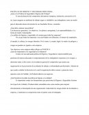 POLÍTICAS DE HIGIENE Y SEGURIDAD INDUSTRIAL