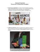 Proceso De La Planeación Estratégica .