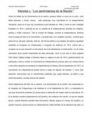 Morelos y Los Sentimientos de la Nación.