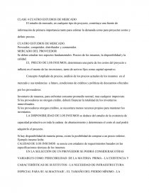 CLASE 4 CUATRO ESTUDIOS DE MERCADO. Página 1