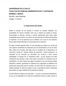 La importancia del Dinero - Ensayo