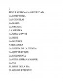 Tenle miedo a la obscuridad.