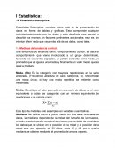 La Estadística descriptiva. Resumen.