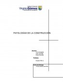 Patologias en la construccion.