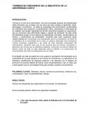 ¿Con qué frecuencia visita usted la biblioteca de la Universidad de la Costa?