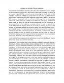 INFORME DE LECTURA: ÉTICA DE URGENCIA..