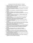 VOCABULARIO REACCIONES QUIMICAS Y ENZIMAS.