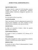 ESTRUCTURA ADMINISTRATIVA.